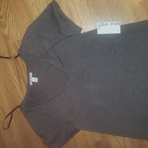 New Nine West summet Vneck T dress in XS
